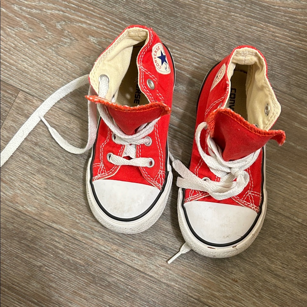 Converse Kids Bright Red Sneakers